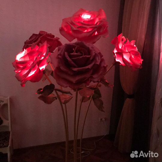 Торшер роза