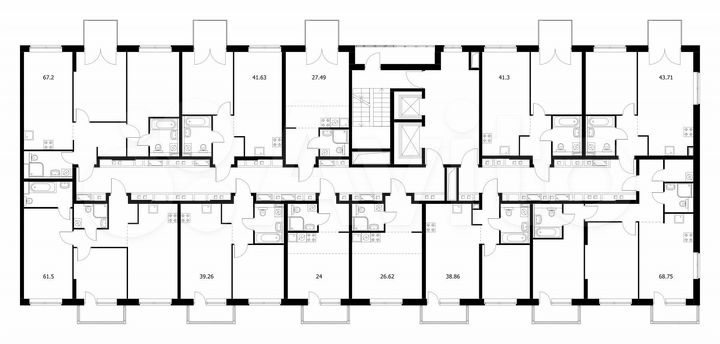 Квартира-студия, 26,6 м², 14/14 эт.