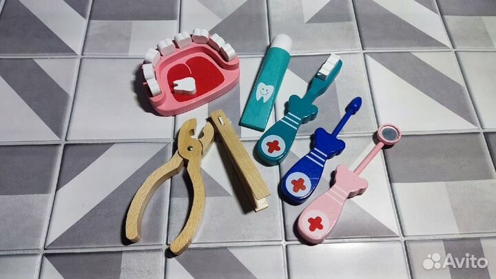 Деревянный набор доктора / врача и стоматолога