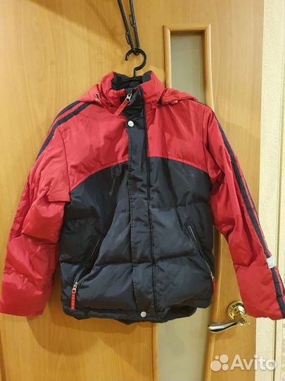 Пуховик зимний детский для мальчика в отличном сос