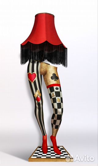 Торшер напольный с абажуром манекен