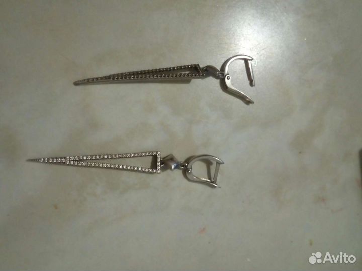 Серьги серебро