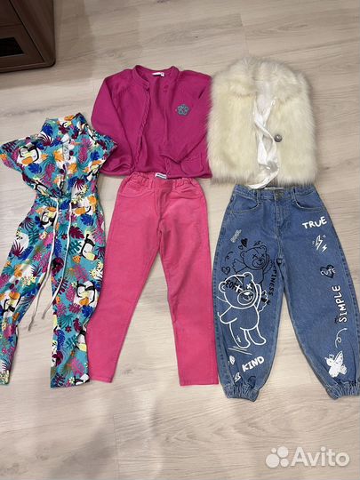 Вещи пакетом на девочку 110 116