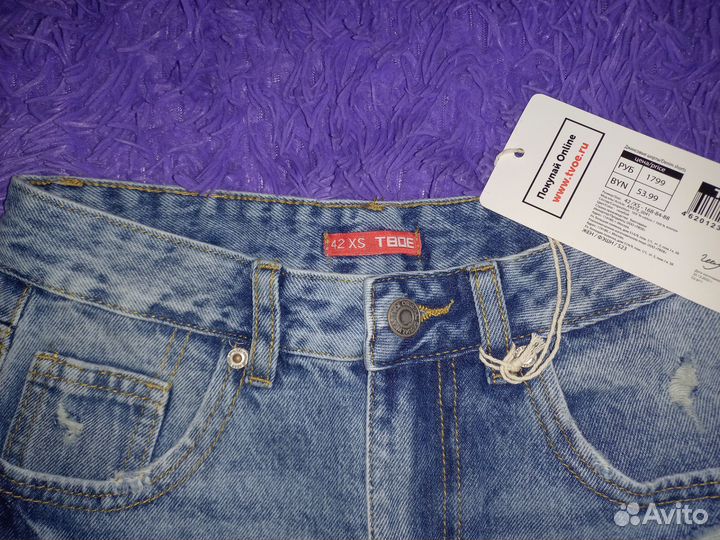 Джинсовые шорты женские твое 42 новые