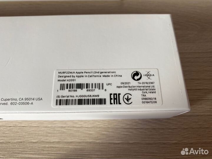 Стилус Apple Pencil 2 (MU8F2ZM/A)