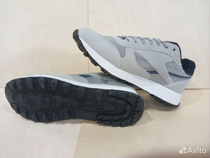 Кроссовки Reebok Classic Leather Grey Navy