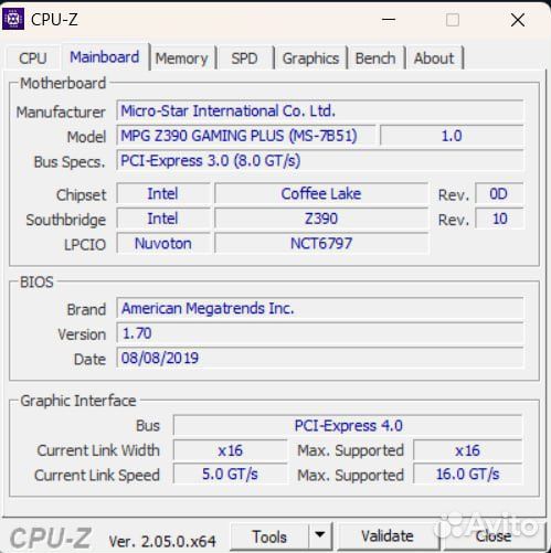 Intel core i5 9600kf + MSI Z390 + 16 gb