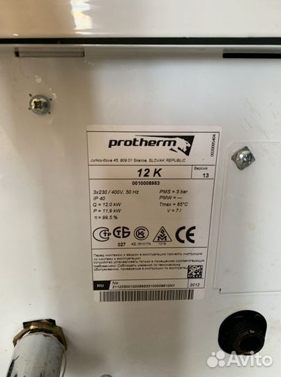 Электрический котел Protherm 12k