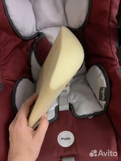 Автолюлька inglesina с базой + вкладыш 0+