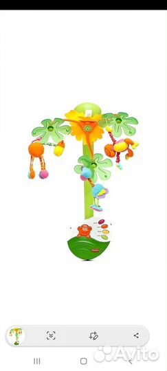 Мобиль в кроватку музыкальный tinny love