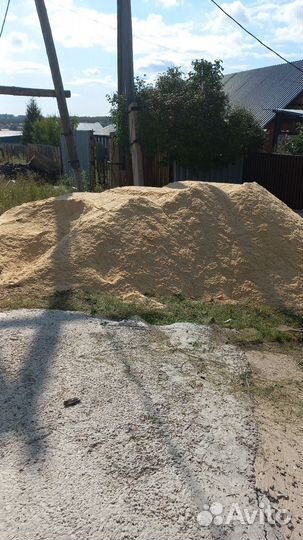 Опилки в мешках