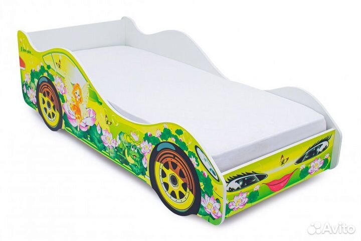 Кровать машина детская с дефектом размер 170х75х50