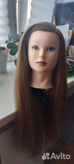 Учебная голова манекен для причесок