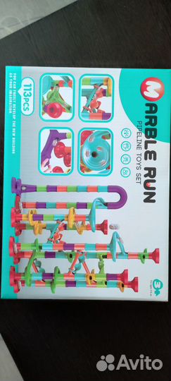 Веселые горки конструктор 113 деталей