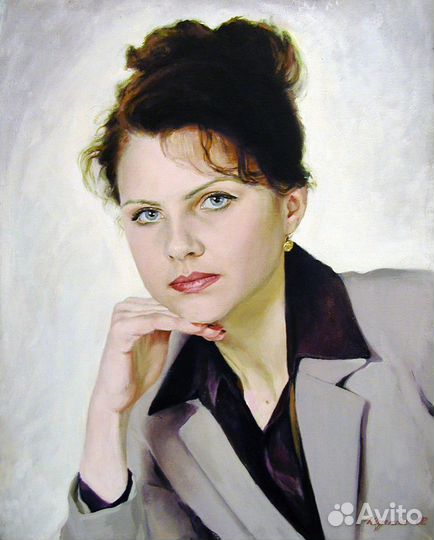 Настоящий портрет на заказ холст\масло