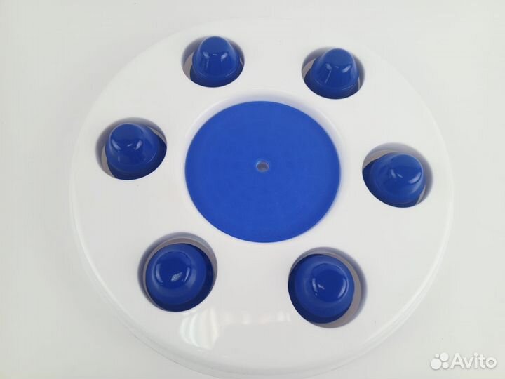 Колпаки белые на газель с синими колпачками