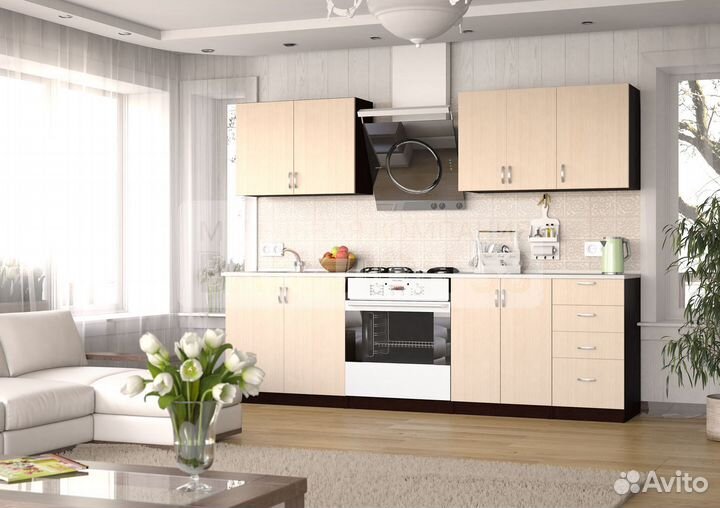 Кухня новая 1,8м венге/белфорт