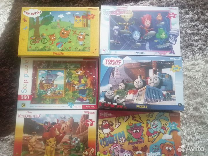 Пазлы детские новые