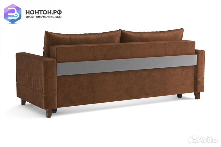 Диван выкатной евромагнат коричневый