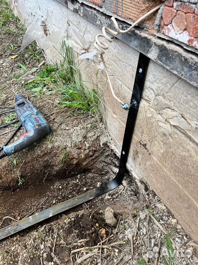 Монтаж контур заземления