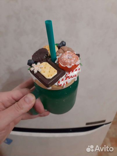 Кружка из полимерной глины