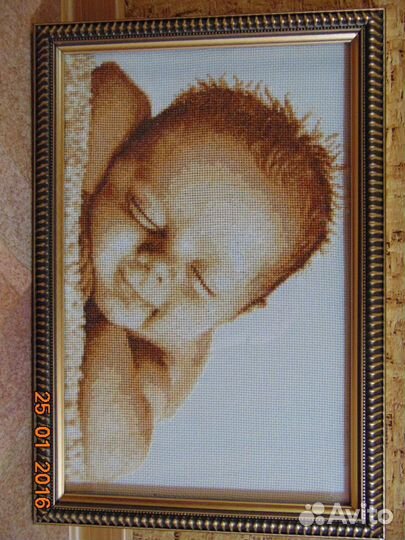 Картина, вышитая крестом - 
