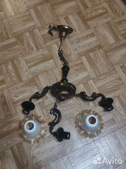 Люстра медная