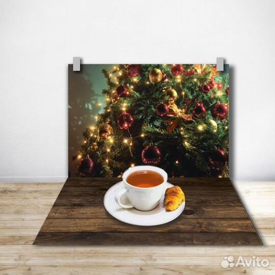 Фотофон для предметной съемки стол-стена, 90*60 см