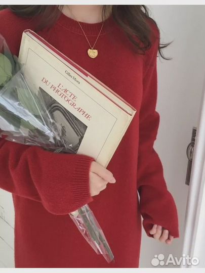 Новое тёплое вязаное платье (42-44)