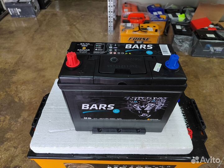 Аккумулятор Барс (Bars) Азия 50 Ач 450 А прям
