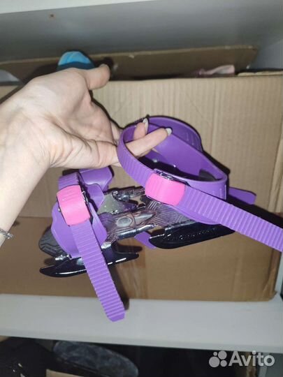 Коньки двухполозные детские до 24 см