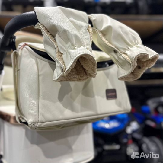 Коляска 3 в 1 кожа Luxmom 608 new