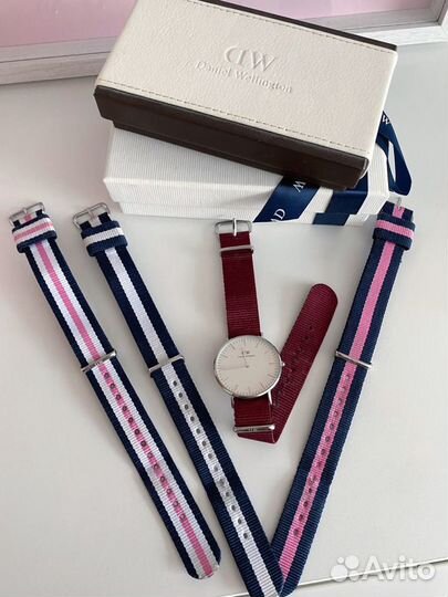 Часы daniel wellington 36mm + 4 ремешка