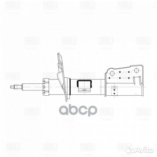 Амортизатор перед прав AG03354 Trialli