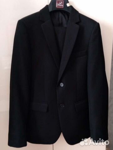 Костюм чёрный школьный р.34-140