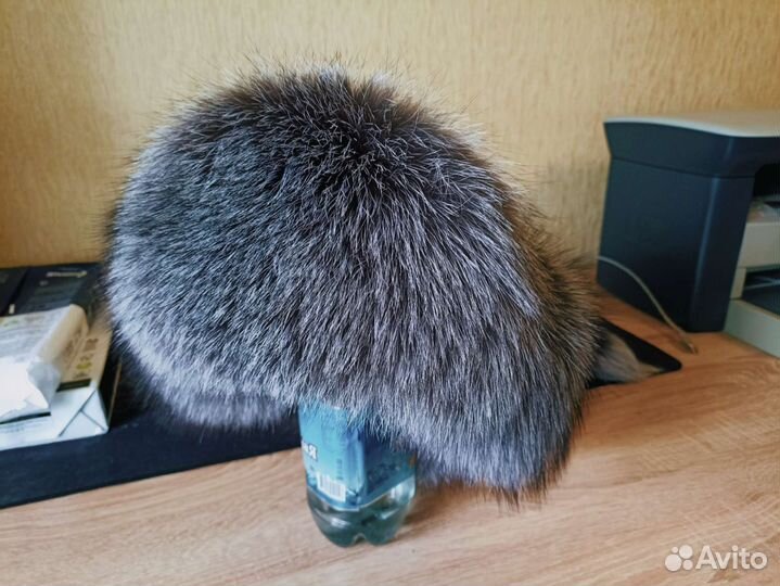 Мужская шапка из песца