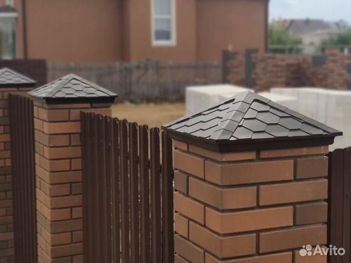 Колпак заборный коричневый Everest 1.5к (385/385)