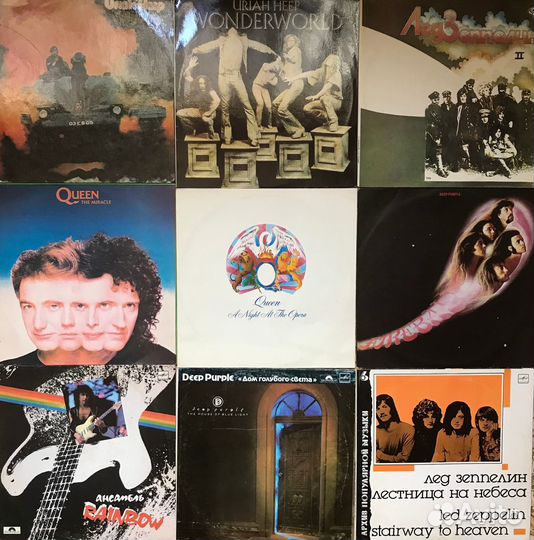 Западные рок-группы. Виниловые пластинки