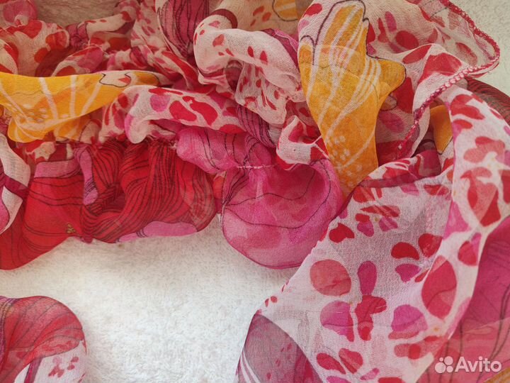 Шарф розовый