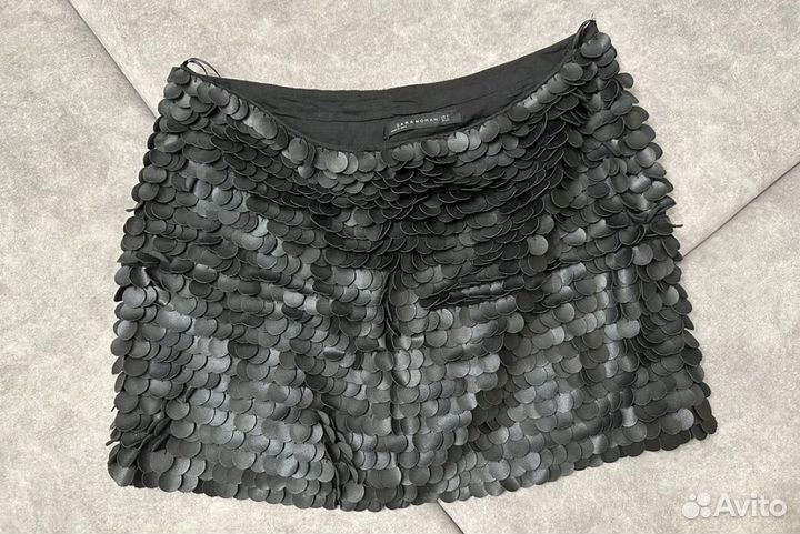 Юбка с пайетками zara m