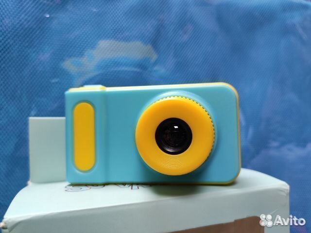 Детская цифровая мини камера, голубая