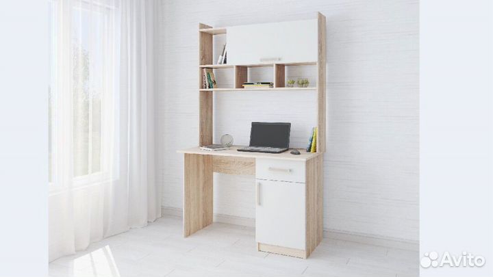 Компьютерный стол Квартет 10 белый