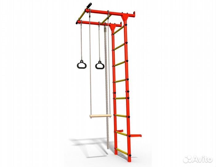 Шведская стенка детская ушс-2 (красная)