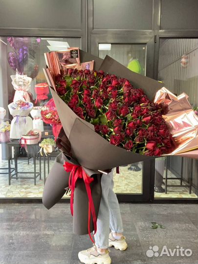 Роза Букет роз 201 101 151 Доставка Розы