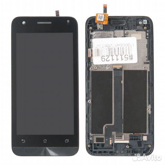 Дисплей в сборе с тачскрином и передней панелью дл