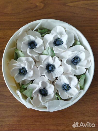 Зефирные цветы, домашний зефир