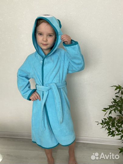 Детский махровый халат новый рост 92