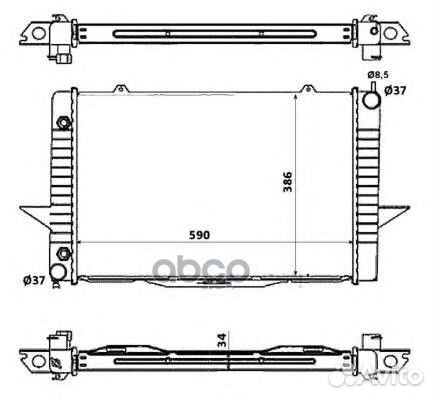 Радиатор системы охлаждения 58343 NRF