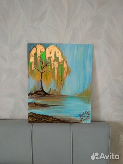 Картина Золотая ива