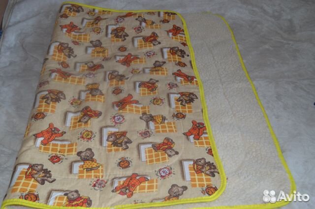 Одеяло детское меховое комбинир. стеганое 110*140